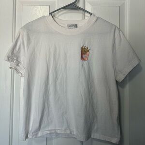 Wildfox fries crop t shirt